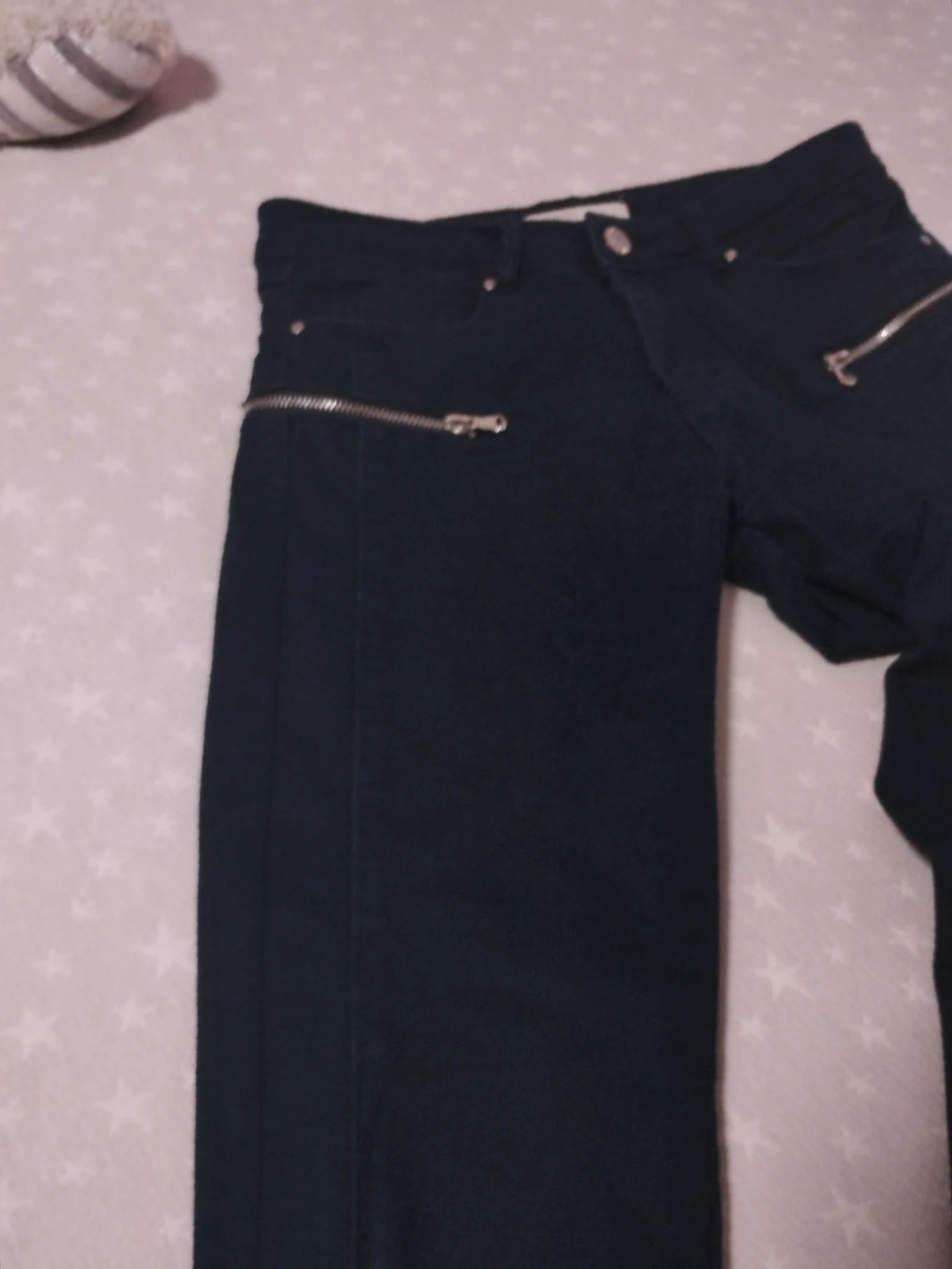 Bershka Skinny Fit Trousers with Zippers, Size 36 – photo 7
